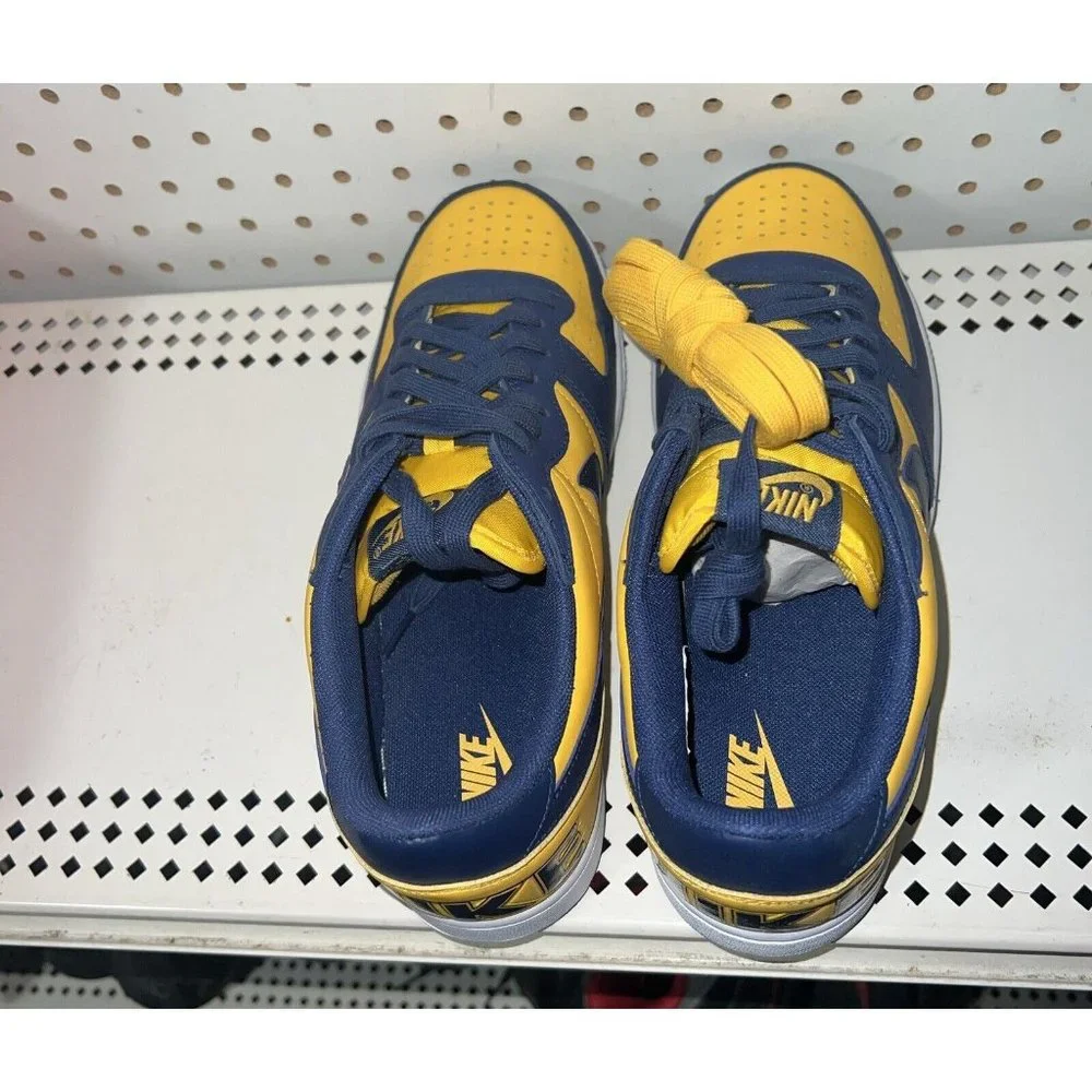 Nike Terminator Low OG Michigan Mens Leather Basketball Shoes Size 9 FJ4206-700